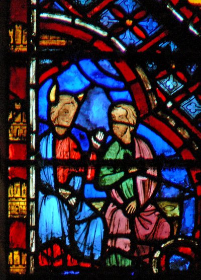 Moses und Aaron sitzen von French School