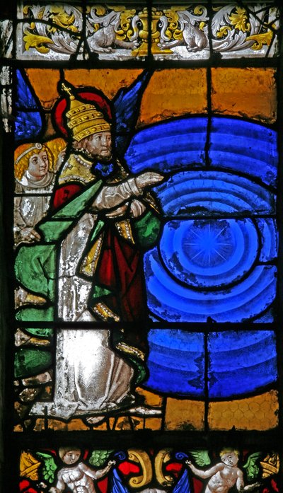 Fenster w2 mit der Erschaffung des Firmaments von French School
