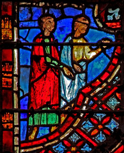 Die Israeliten brechen auf (geführt von einer Feuersäule - nicht gezeigt) von French School