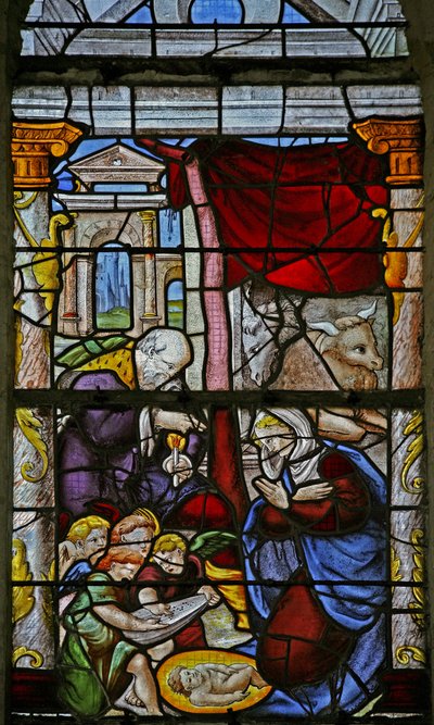 Fenster w3, Die Geburt Christi von French School