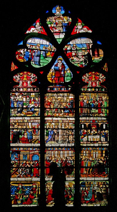 Fenster w3, Darstellung des St. Louis-Fensters von French School