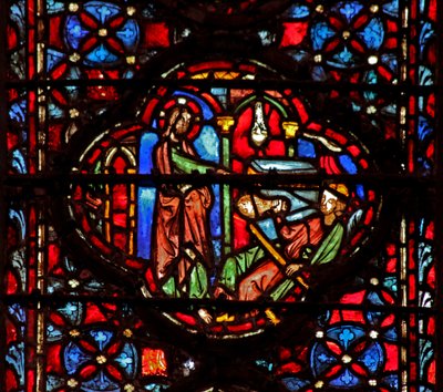 Gott findet Achan des Plünderns und Behaltens schuldig. Josua VII 18 von French School