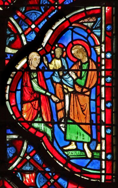 Jesaja prophezeit Christus. Jesaja 11:6 oder 42:1 von French School