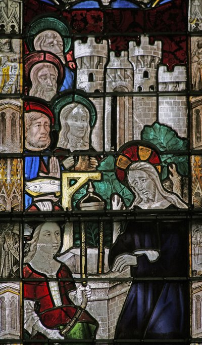 Fenster w7, Christus und die Samariterin von French School