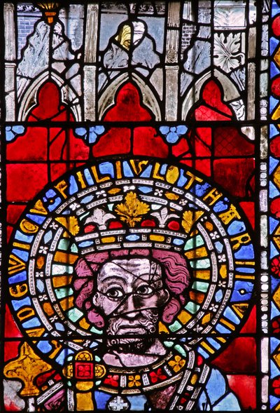 Fenster w7 mit Ludwig, Sohn von Lothar II von French School