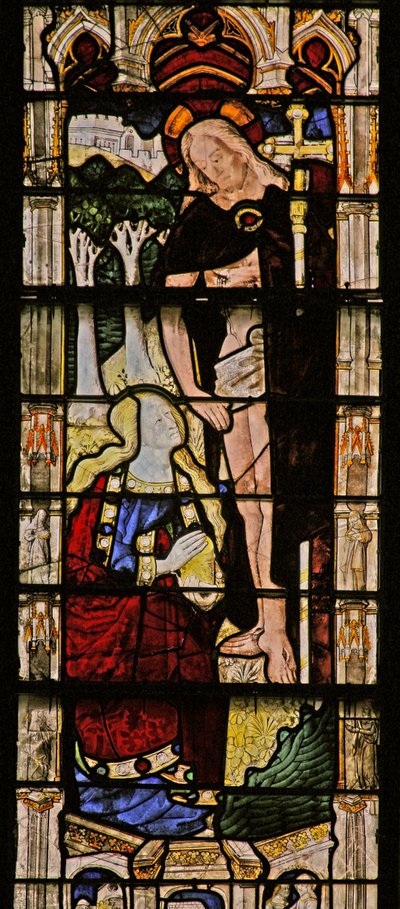Fenster w8, Auferstehungsszene: Erscheinung vor Maria Magdalena von French School