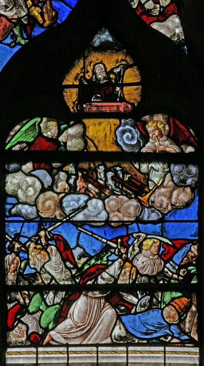 Fenster w9 mit dem Jüngsten Gericht - nach Albrecht Dürer von French School