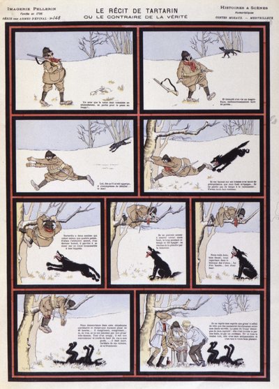 Wolfshatz, „Tartarins Geschichte oder das Gegenteil der Wahrheit“ - Bild von Epinal, Paris, 20. Jahrhundert von French School