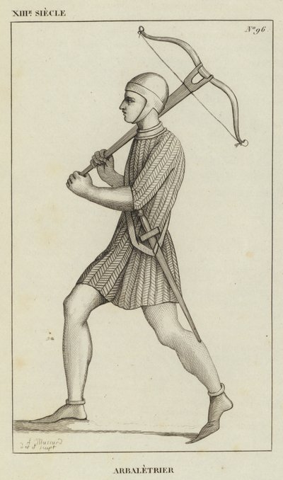 XIII Jahrhundert, Armbrustschütze von French School