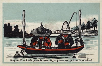 Röntgenstrahlen - kein Punkt hier zu bleiben, es gibt keinen einzigen Fisch am Boden von French School