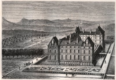 Ansicht des Schlosses von Rosny von French School