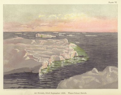Bei Sonnenuntergang, 22. September 1893 von Fridtjof Nansen