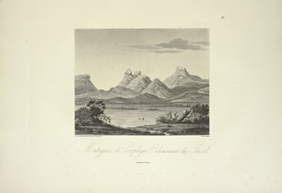Berge aus säulenförmigem Porphyr, Jacal, Illustration aus 