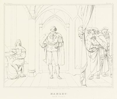 Hamlet, Akt III, Szene 1 von Friedrich August Moritz Retzsch
