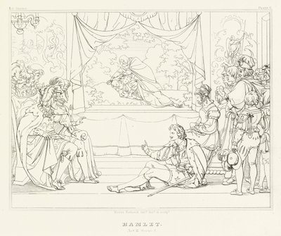Hamlet, Akt III, Szene 2 von Friedrich August Moritz Retzsch