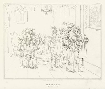 Hamlet, Akt III, Szene 2 von Friedrich August Moritz Retzsch