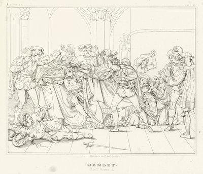 Hamlet, Akt V, Szene 2 von Friedrich August Moritz Retzsch