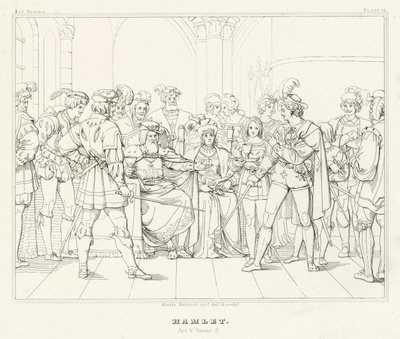 Hamlet, Akt V, Szene 2 von Friedrich August Moritz Retzsch