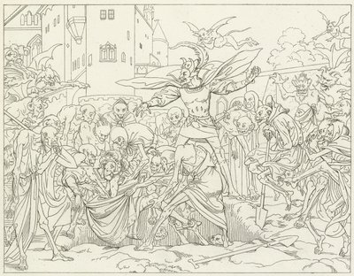 Illustration für Goethes Faust von Friedrich August Moritz Retzsch