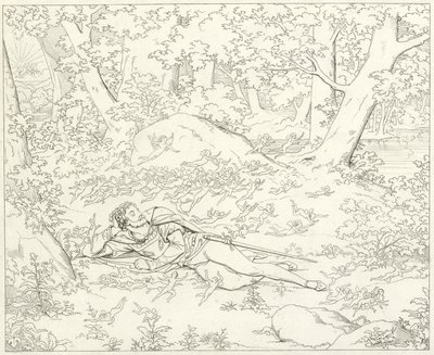 Illustration für Goethes Faust von Friedrich August Moritz Retzsch