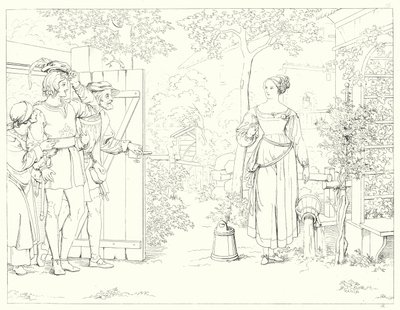 Illustration zu Schillers Lied von der Glocke von Friedrich August Moritz Retzsch