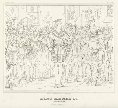 König Heinrich IV., Teil II, Akt V, Szene 5 von Friedrich August Moritz Retzsch