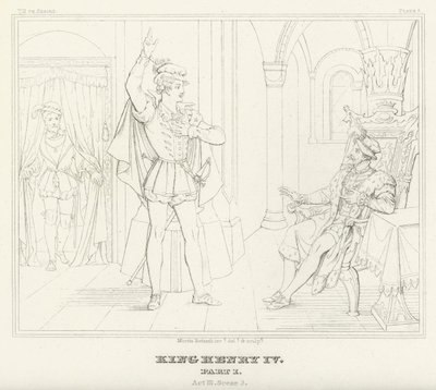 König Heinrich IV., Teil I, Akt III, Szene 3 von Friedrich August Moritz Retzsch