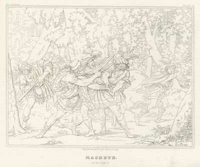 Macbeth, Akt III, Szene 3 von Friedrich August Moritz Retzsch