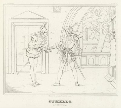 Othello, Akt III, Szene 3 von Friedrich August Moritz Retzsch