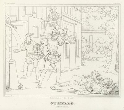 Othello, Akt V, Szene 1 von Friedrich August Moritz Retzsch