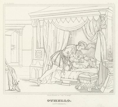 Othello, Akt V, Szene 2 von Friedrich August Moritz Retzsch