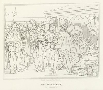 Othello, Akt V, Szene 2 von Friedrich August Moritz Retzsch