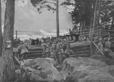 Erster Weltkrieg: Deutsche Soldaten kämpfen in den Vogesen von Friedrich Fennel