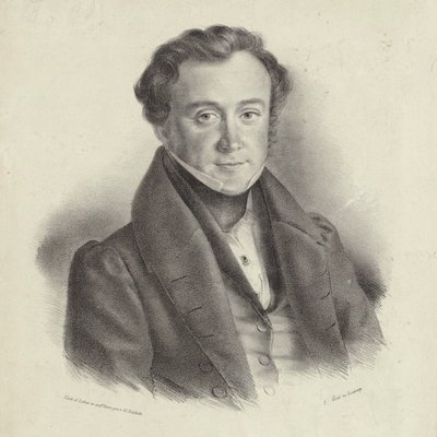 Porträt des Komponisten Johann Wenzel Kalliwoda 1801-1866 von Friedrich Gustav Schlick