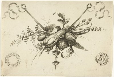 Feston mit Blumen, Blättern und Früchten von Friedrich Jacob Morisson