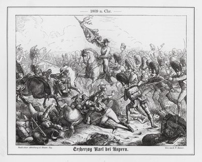 Erzherzog Karl von Österreich in der Schlacht von Aspern-Essling von Friedrich Kaiser