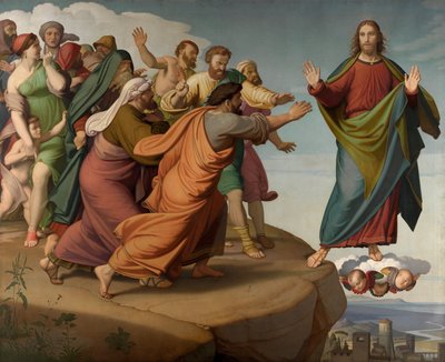 Christus entkommt den Pharisäern von Friedrich Overbeck
