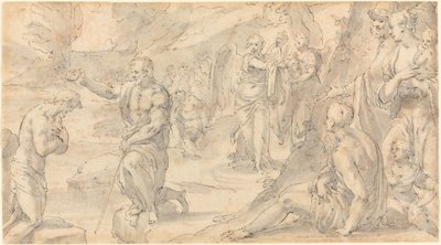 Die Taufe Christi von Friedrich Sustris