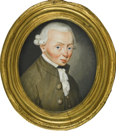 Porträt von Immanuel Kant 1724-1804, 1765 von Friedrich Wilhelm Springer