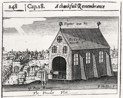 Dankbare Erinnerung an das Pulverkomplott, 5. November 1605 von Friedrich van Hulsen