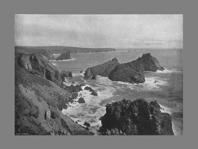 Alter Lizard Head und Kynance Cove von Frith and Co