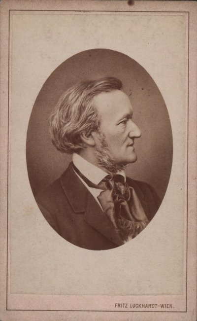 Porträt des Komponisten Richard Wagner, 1813-1883, ca. 1875 von Fritz Luckhardt