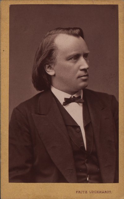 Porträt des Komponisten Johannes Brahms von Fritz Luckhardt