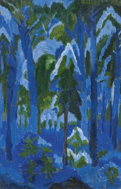 Waldbild III von Fritz Schaefler