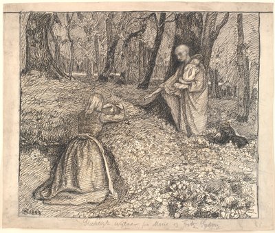 Fertig ausgeführte Variante von: Wie hast du den Weg hierher gefunden? und Die Mutter und der Tod im Treibhaus des Todes von Fritz Syberg