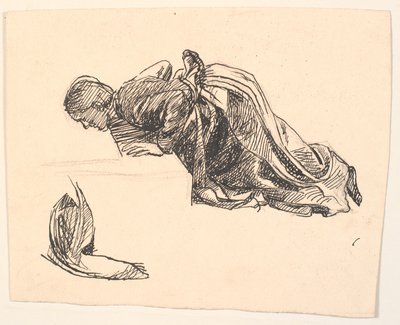 Entwurf zur Figur der Mutter in: Da hast du deine Augen, sagte der Tod... von Fritz Syberg