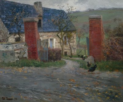 Eingang zum Bauernhof von Fritz Thaulow
