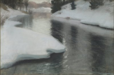 Frühlingstauwetter von Frits Thaulow