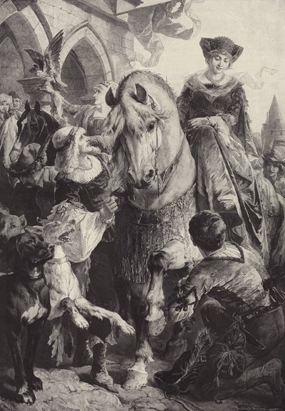Ausritt zur Jagd von Fritz Wagner