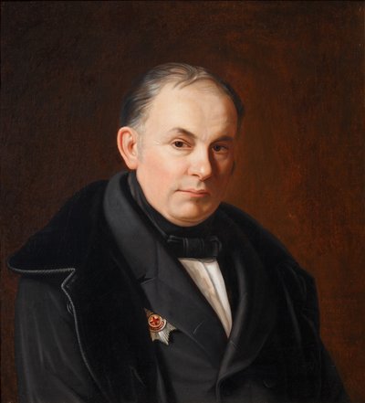 Porträt des Dichters Wassili Schukowski, 1783-1852, 1854 von Fyodor Ivanovich Igin